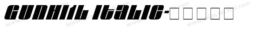 Gunhi1l Italic字体转换